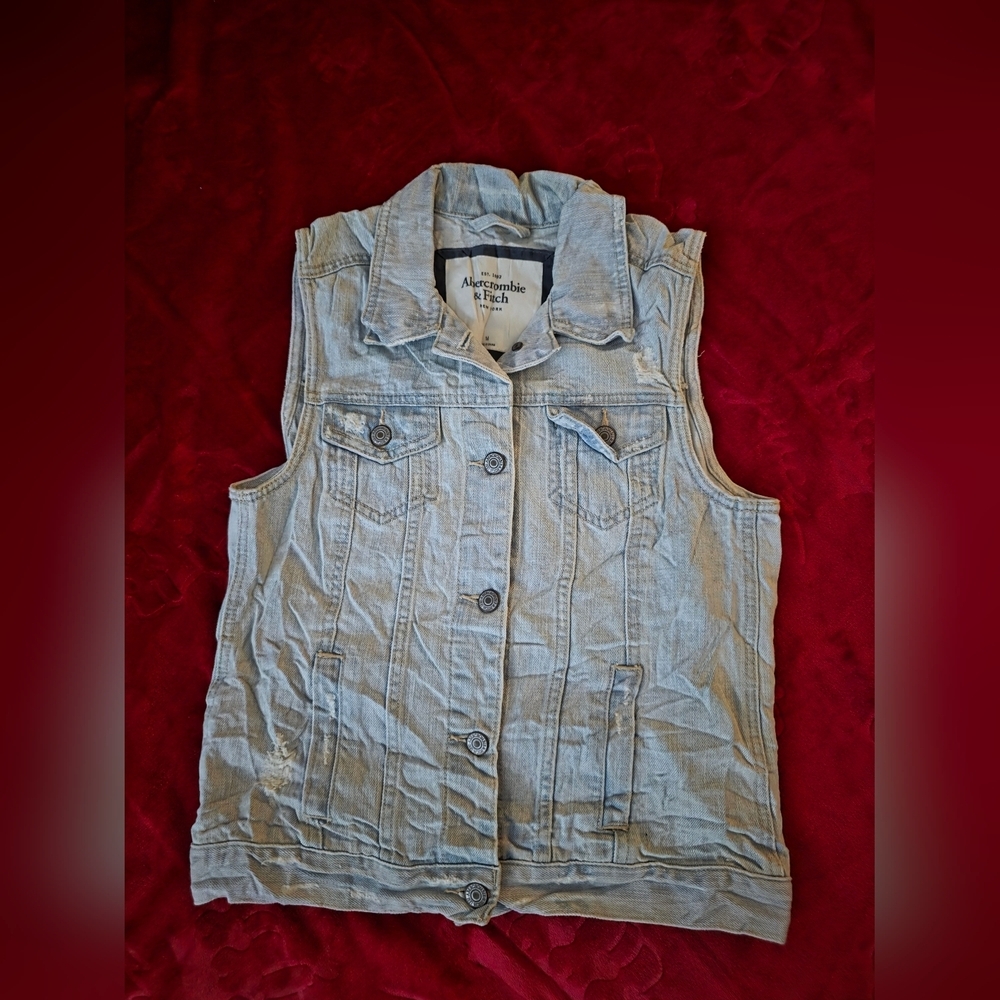 Vintage Abercrombie & Fitch Denim Vest - Y2K - Picture 2 of 4